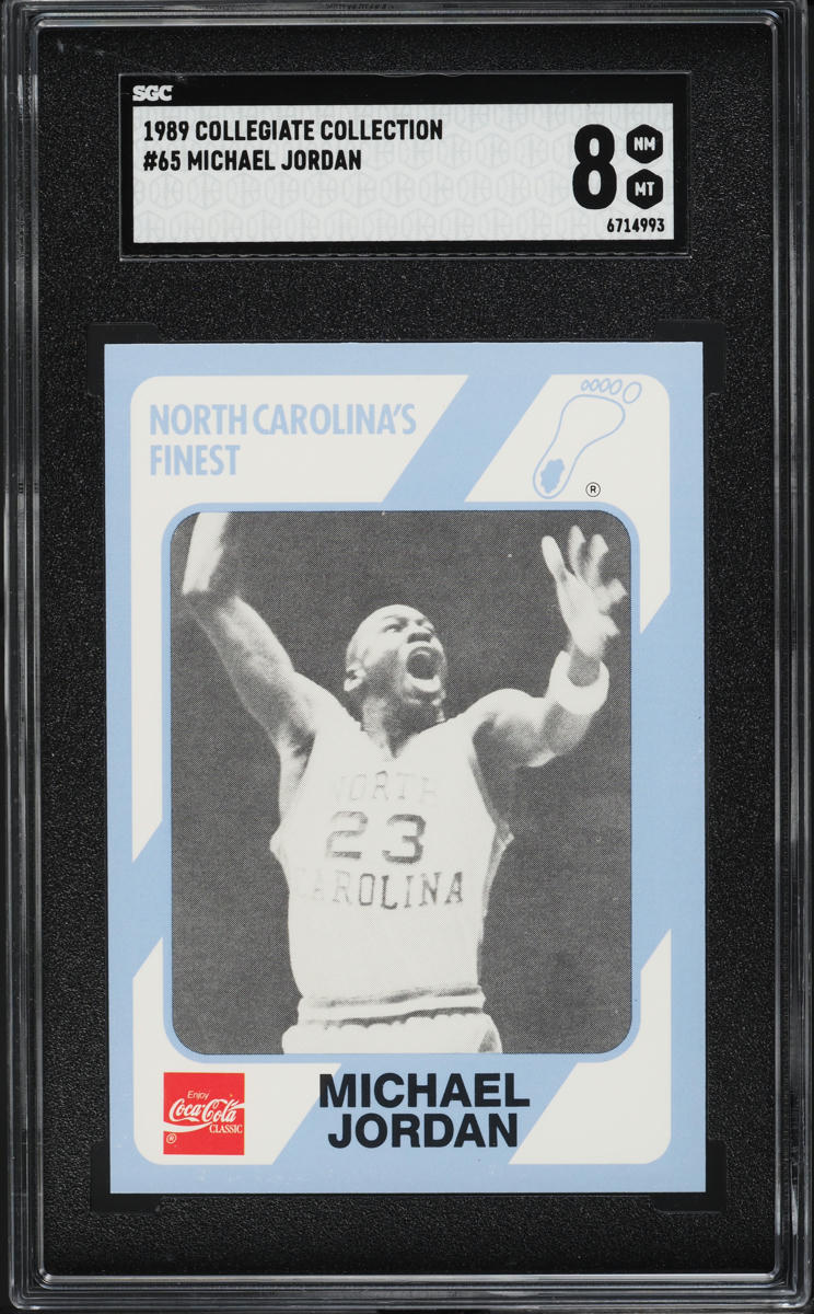 1989 Collegiate Collection North Carolina Michael Jordan #65 SGC 8 NM-MT