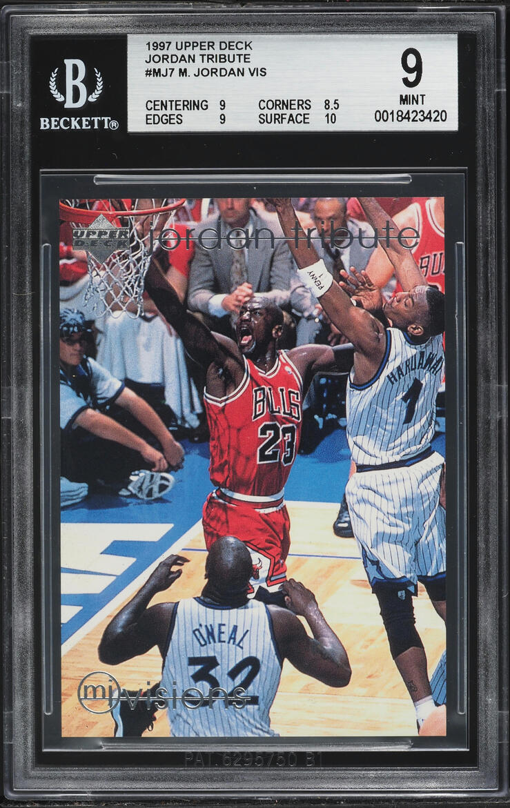 1997 Upper Deck MJ Tribute Michael Jordan #MJ7 BGS 9 MINT
