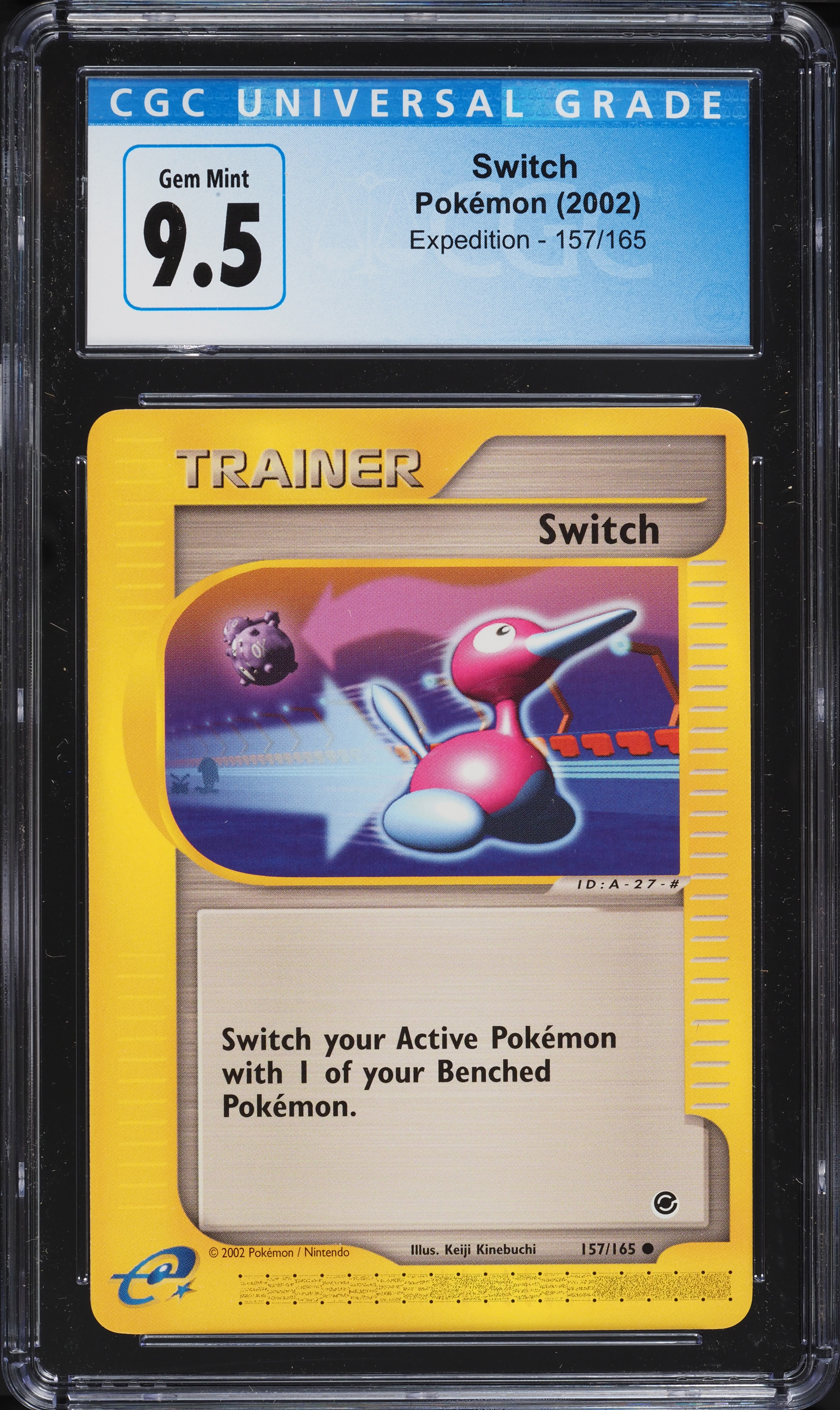 2002 Pokemon Expedition Switch #157 CGC 9.5 GEM MINT