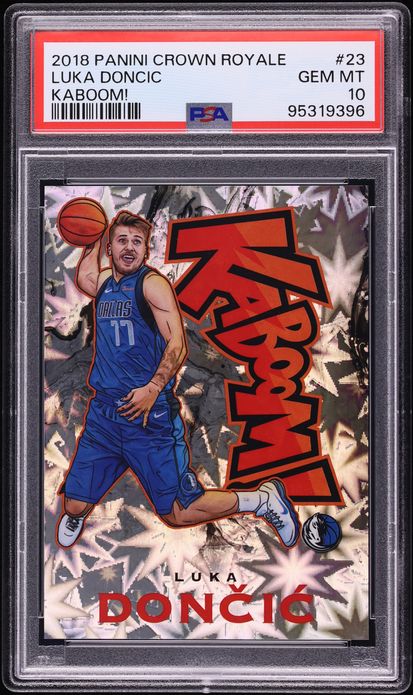 2018 Crown Royale Kaboom! Luka Doncic ROOKIE #23 PSA 10 GEM MINT