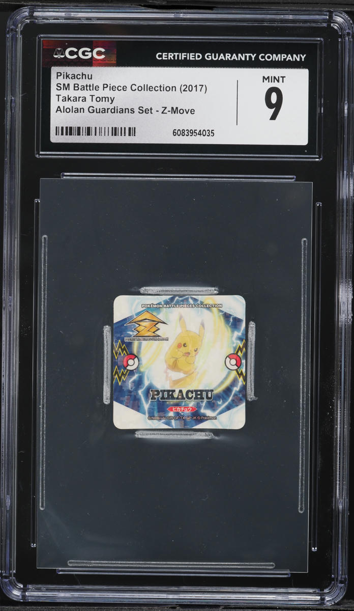 2017 Pokemon Japanese SM Battle Pieces Alolan Guardians Set Z-Move Pikachu CGC 9 - Main Image