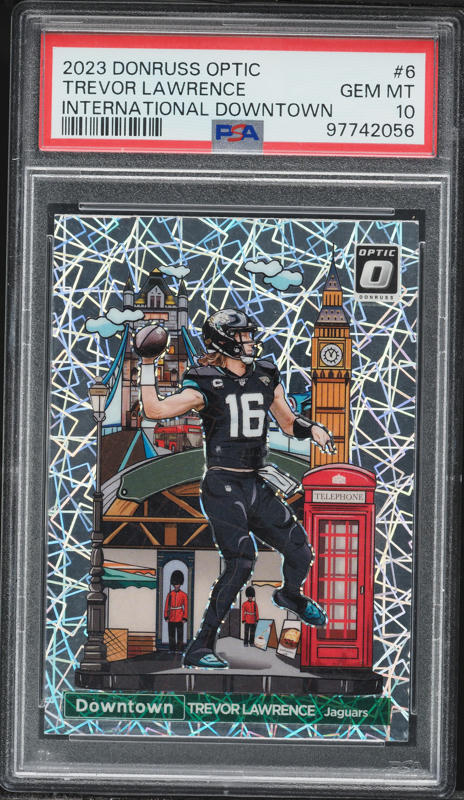 2022 Panini Select Die-Cut Zebra Prizm Trevor Lawrence #41 PSA 10