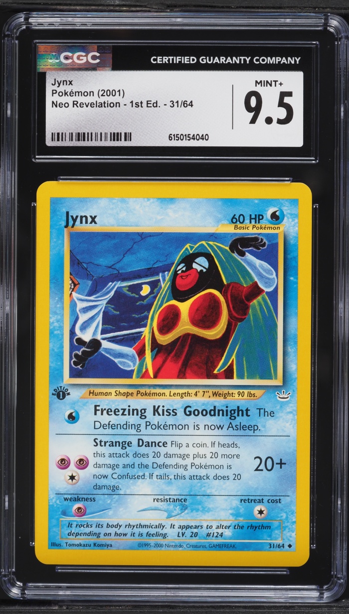 2001 Pokemon Neo Revelation 1st Edition Jynx #31 CGC 9.5 MINT+