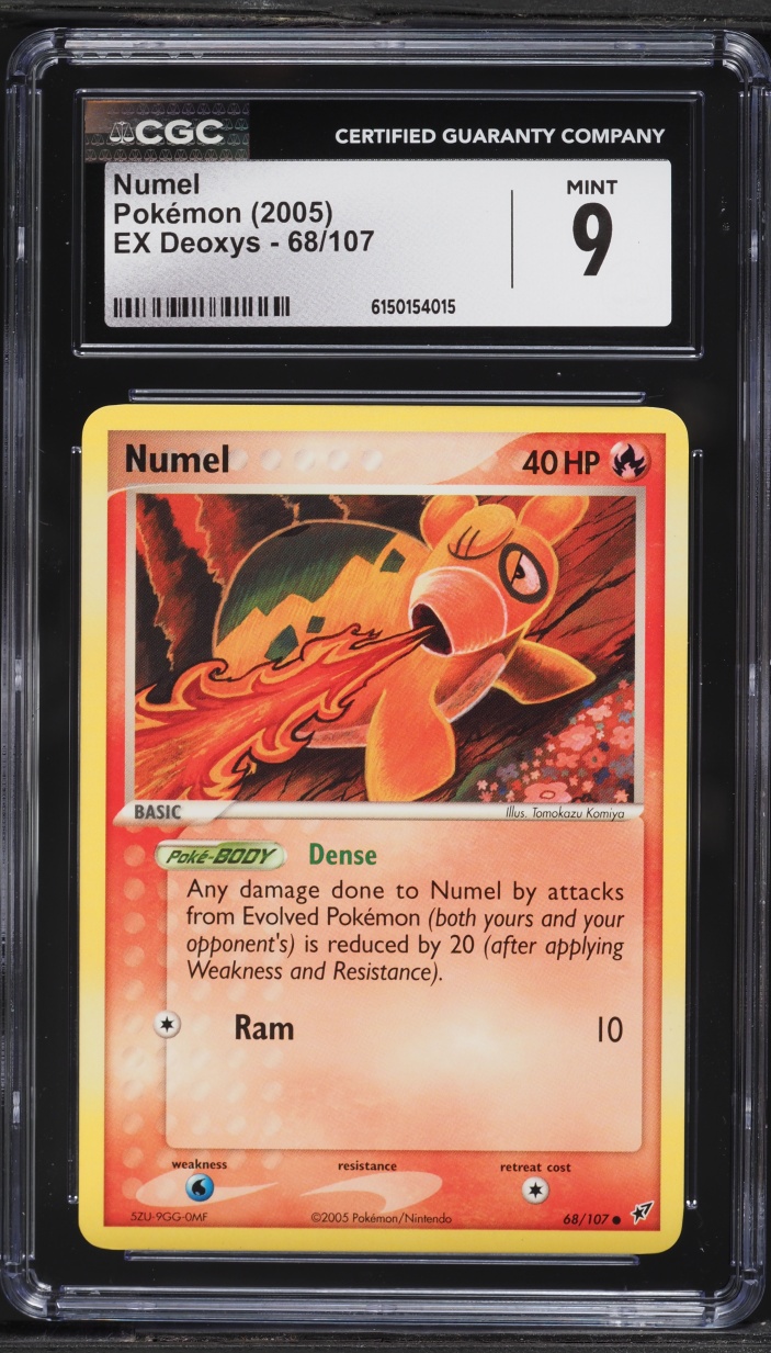 2005 Pokemon EX Deoxys Numel #68 CGC 9 MINT