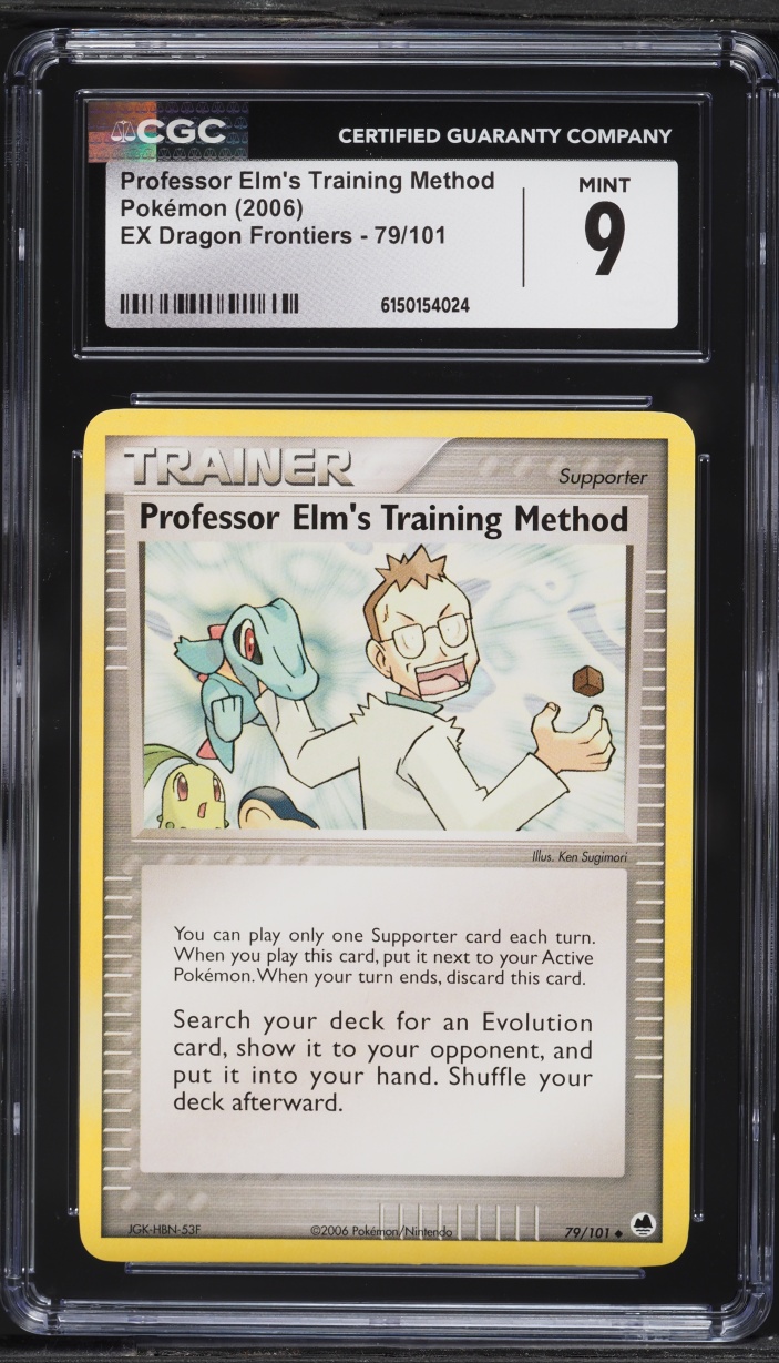 2006 Pokemon Ex Dragon Frontiers Professor Elm's Training Method #79 CGC 9 MINT