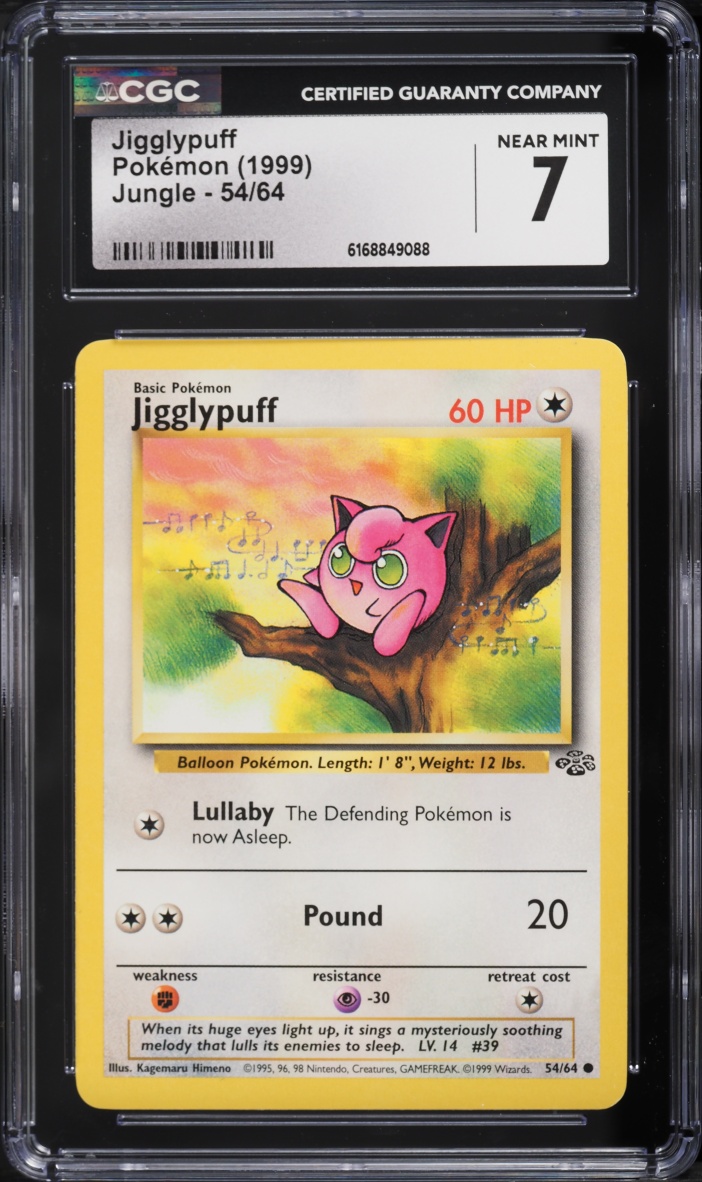 1999 Pokemon Jungle Jigglypuff #54 CGC 7 NRMT