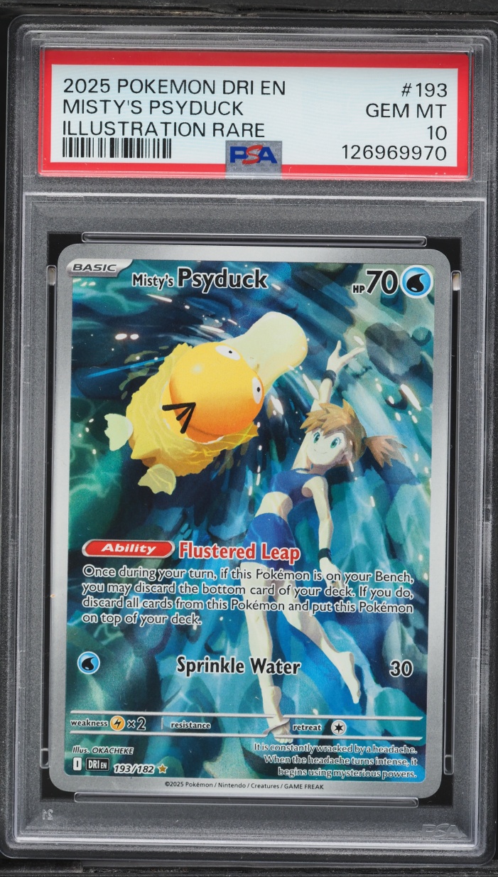 2025 Pokemon Scarlet & Violet Destined Rivals IR Misty's Psyduck #193 PSA 10 GEM MINT