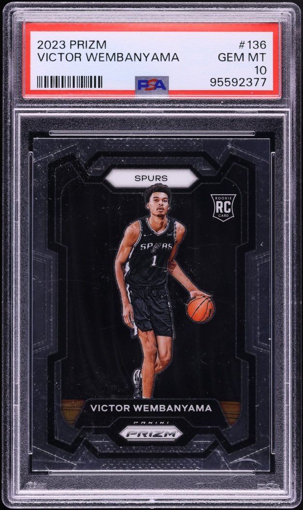 2023 Panini Prizm Victor Wembanyama ROOKIE #136 PSA 10 GEM MINT