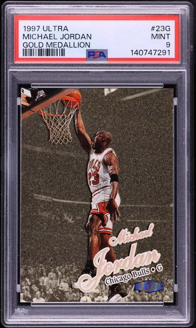 1997 Ultra Gold Medallion Michael Jordan #23G PSA 9 MINT