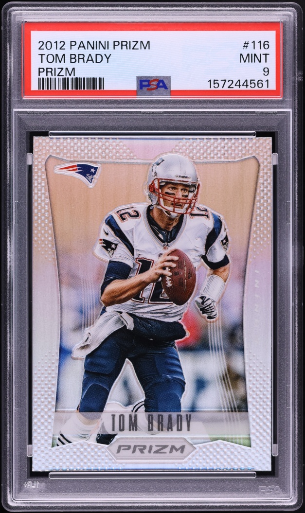 2012 Panini Prizm Silver Tom Brady #116 PSA 9 MINT