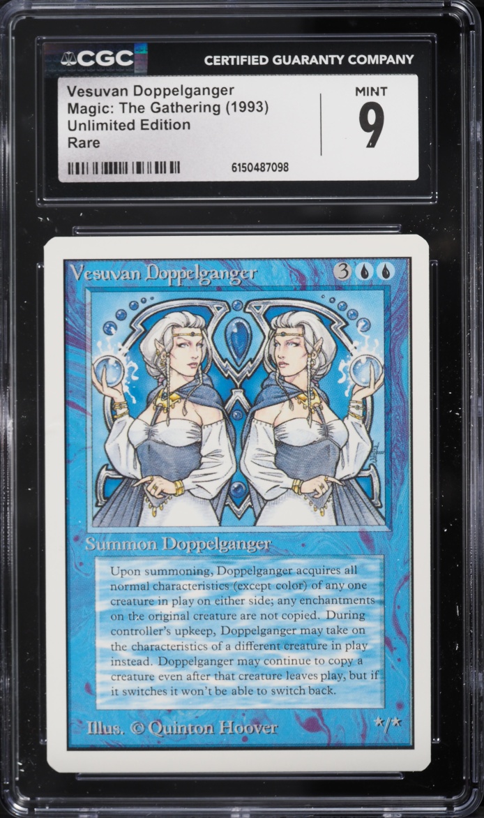 1993 Magic The Gathering MTG Unlimited Vesuvan Doppelganger CGC 9 MINT