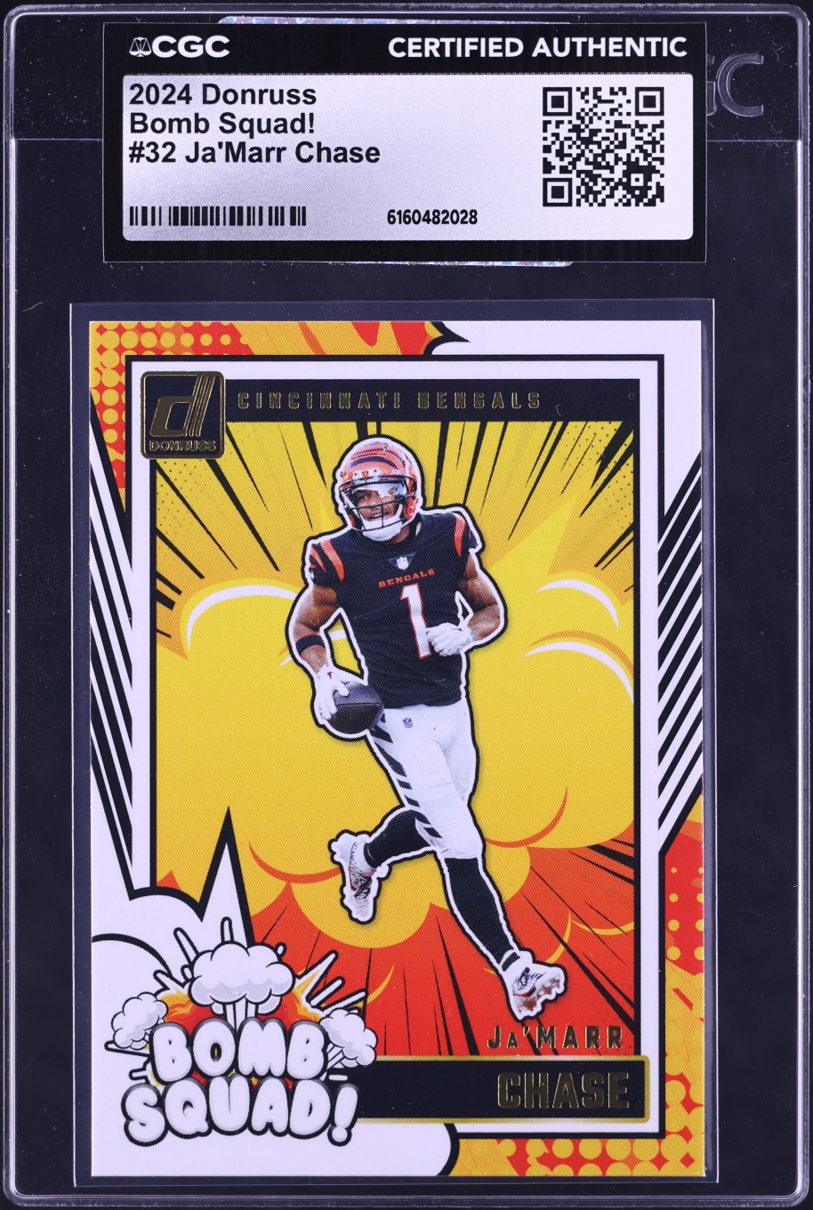 2024 Donruss Bomb Squad! Ja'Marr Chase #32 CGC AUTH