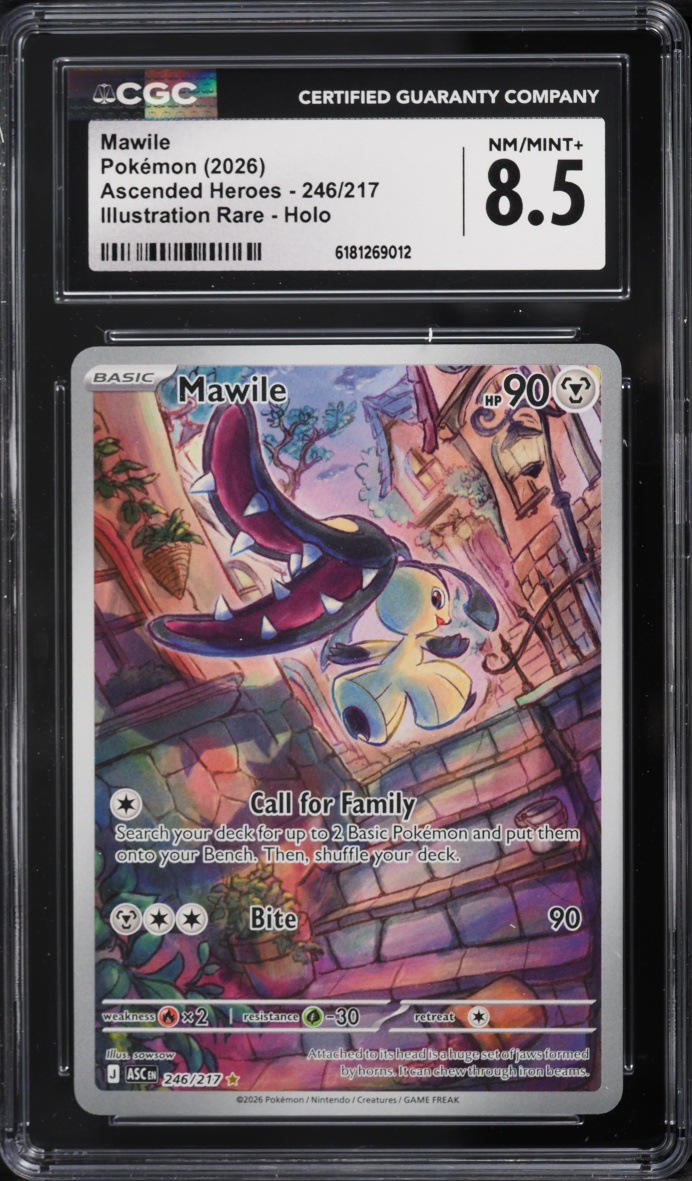2026 Pokemon Mega Evolution Ascended Heroes IR Mawile #246 CGC 8.5 NM-MT+