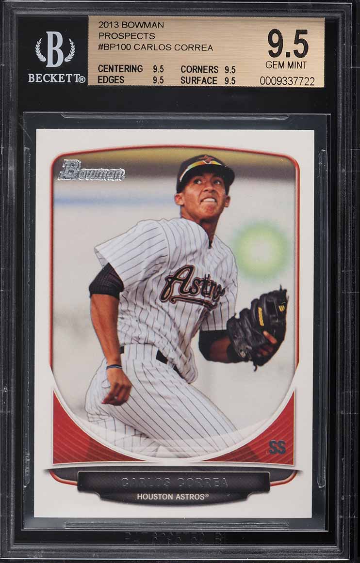2013 Bowman Red Ice Carlos Correa ROOKIE /25 #BP100 SGC 10 GEM