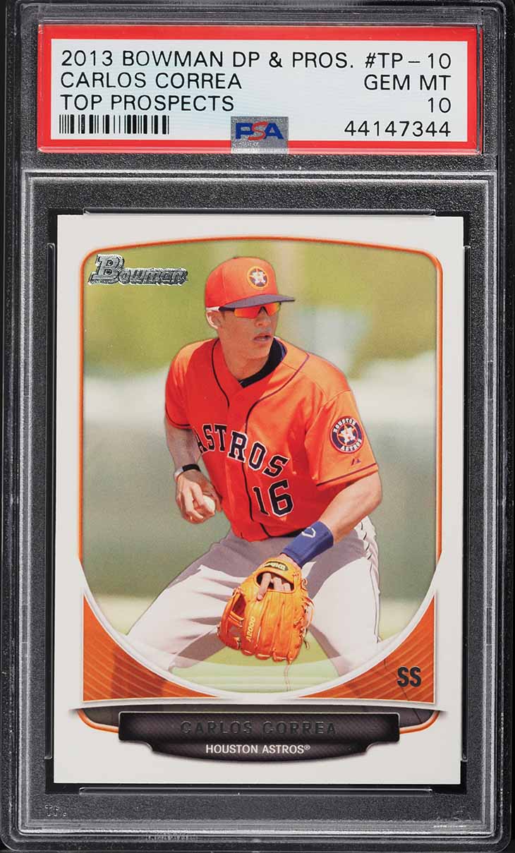 2013 Bowman Red Ice Carlos Correa ROOKIE /25 #BP100 SGC 10 GEM