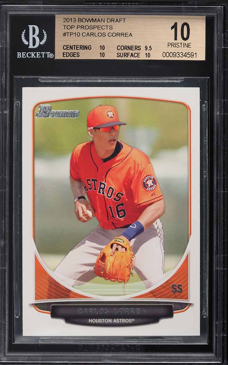 2013 Bowman Red Ice Carlos Correa ROOKIE /25 #BP100 SGC 10 GEM