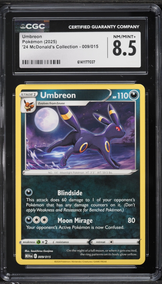 2025 Pokemon McDonald's Collection Umbreon #9 CGC 8.5 NM-MT+