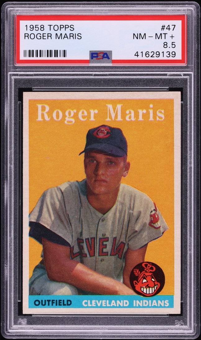 1958 Topps Roger Maris ROOKIE #47 PSA 8.5 NM-MT+