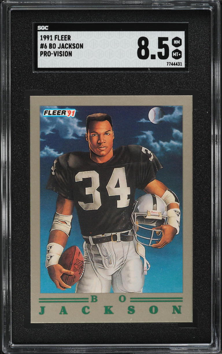 1991 Fleer Pro-Vision Bo Jackson #6 SGC 8.5 NM-MT+