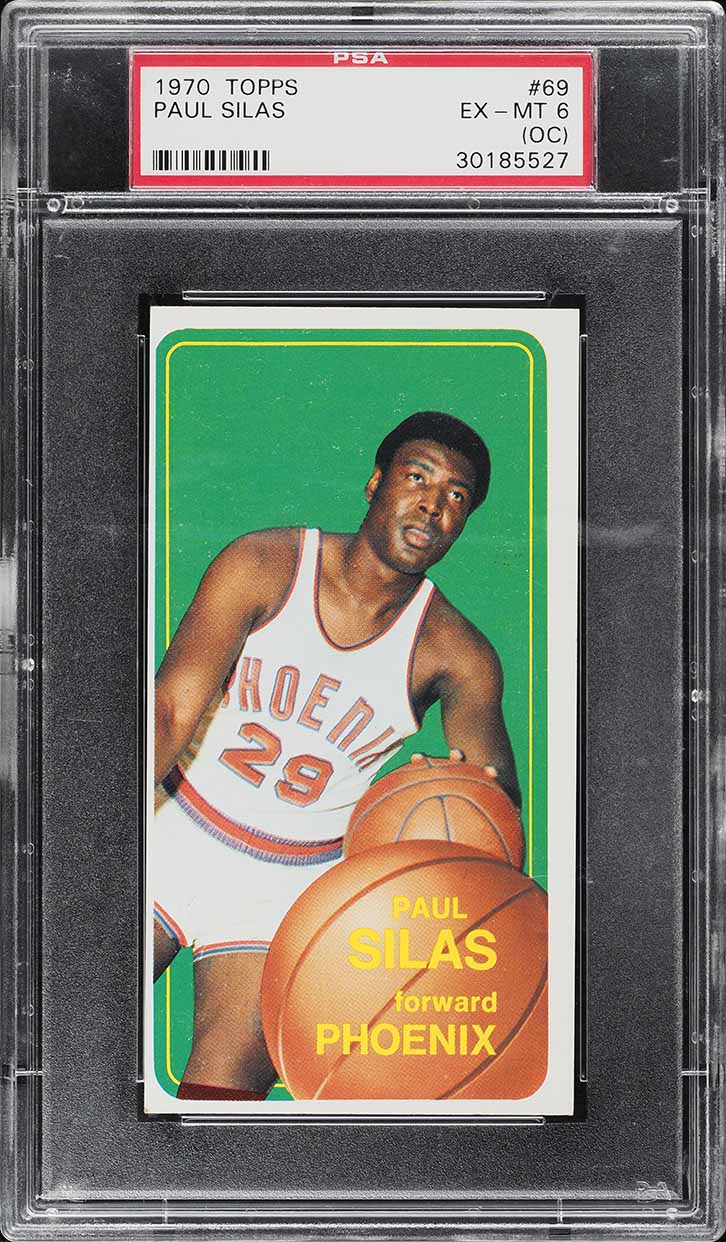 1970 Topps Basketball Paul Silas #69 PSA 6(oc) EXMT