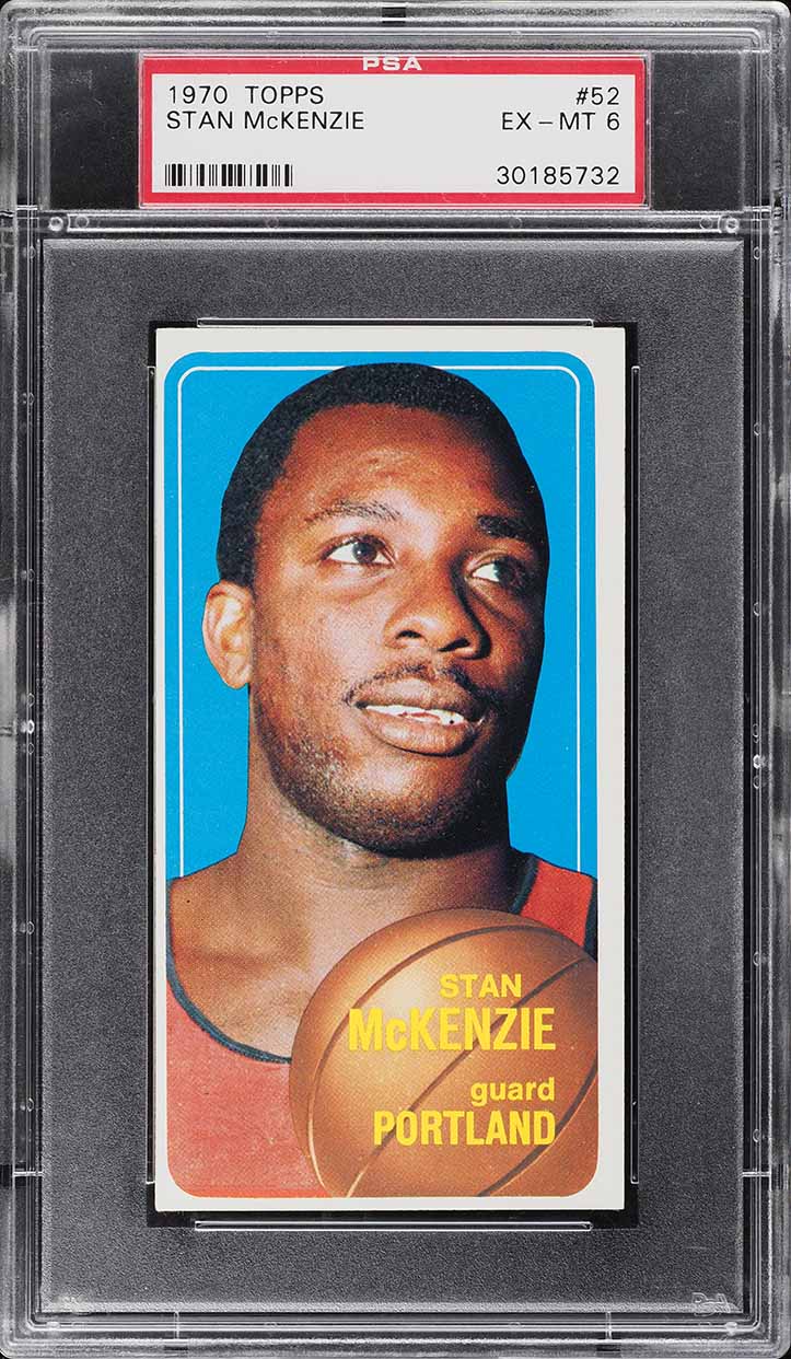 1970 Topps Basketball Stan McKenzie #52 PSA 6 EXMT