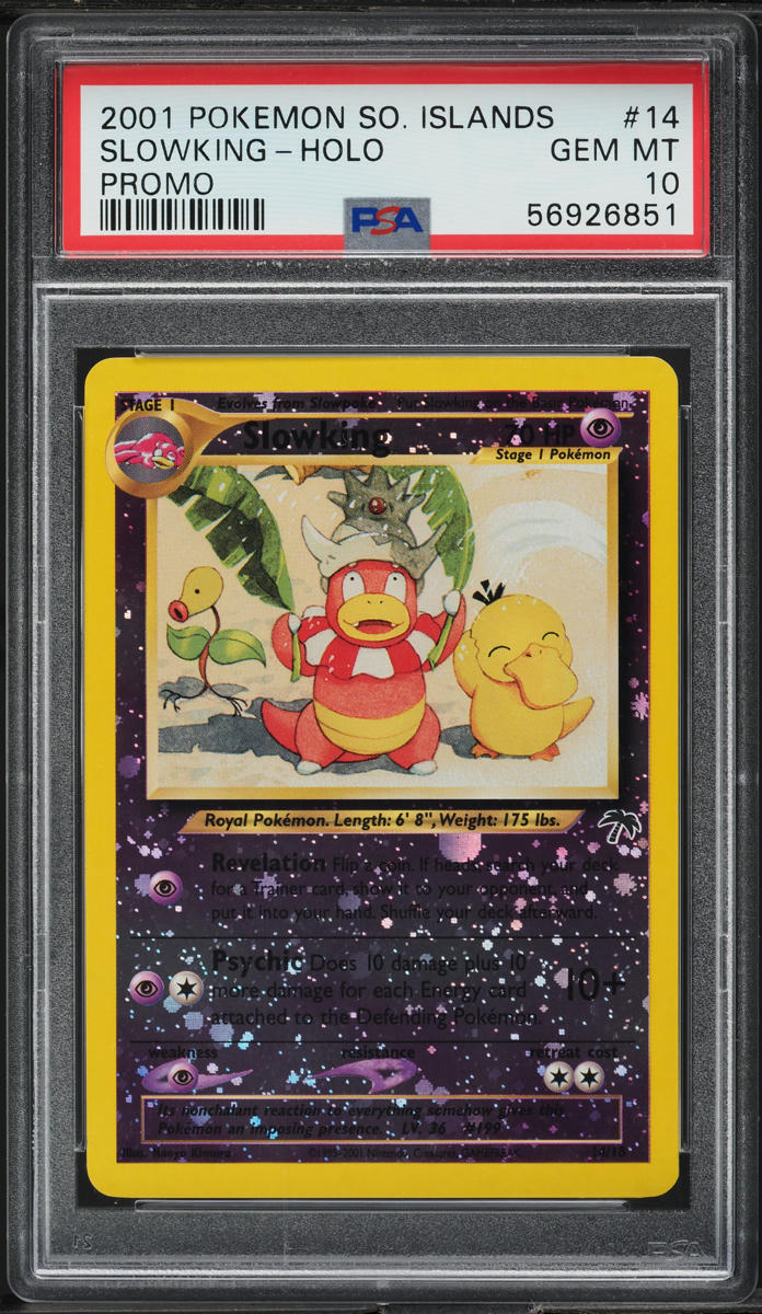 2001 Pokemon Southern Islands Promo Reverse Holo Slowking #14 PSA 10 GEM MINT