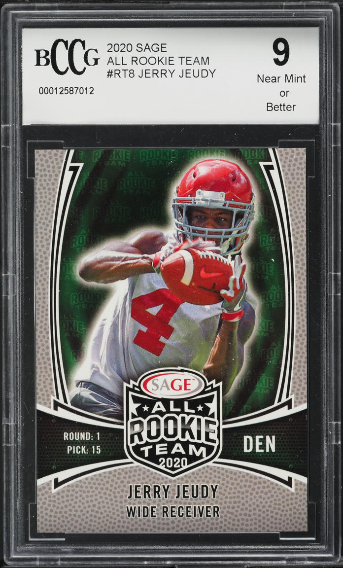 2020 Sage All Team Jerry Jeudy ROOKIE #RT-8 BCCG 9