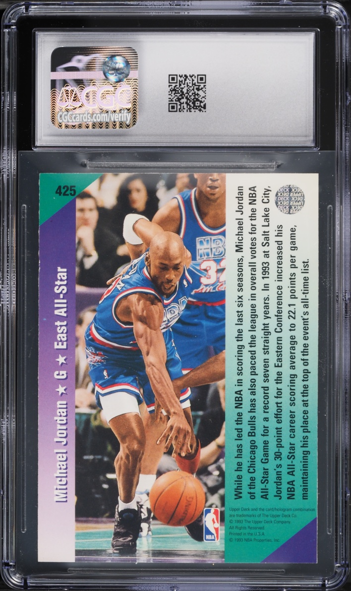 1992 Upper Deck All-Star Michael Jordan #425 CGC 9.5 MINT+