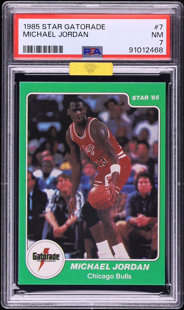 1985 Star Gatorade Michael Jordan ROOKIE #7 MBA PSA 7 NRMT