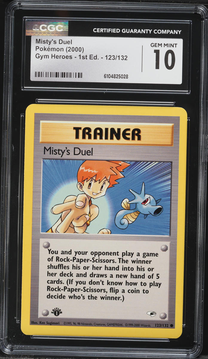 2000 Pokemon Gym Challenge 1st Edition Misty's Duel #123 CGC 10 GEM MINT