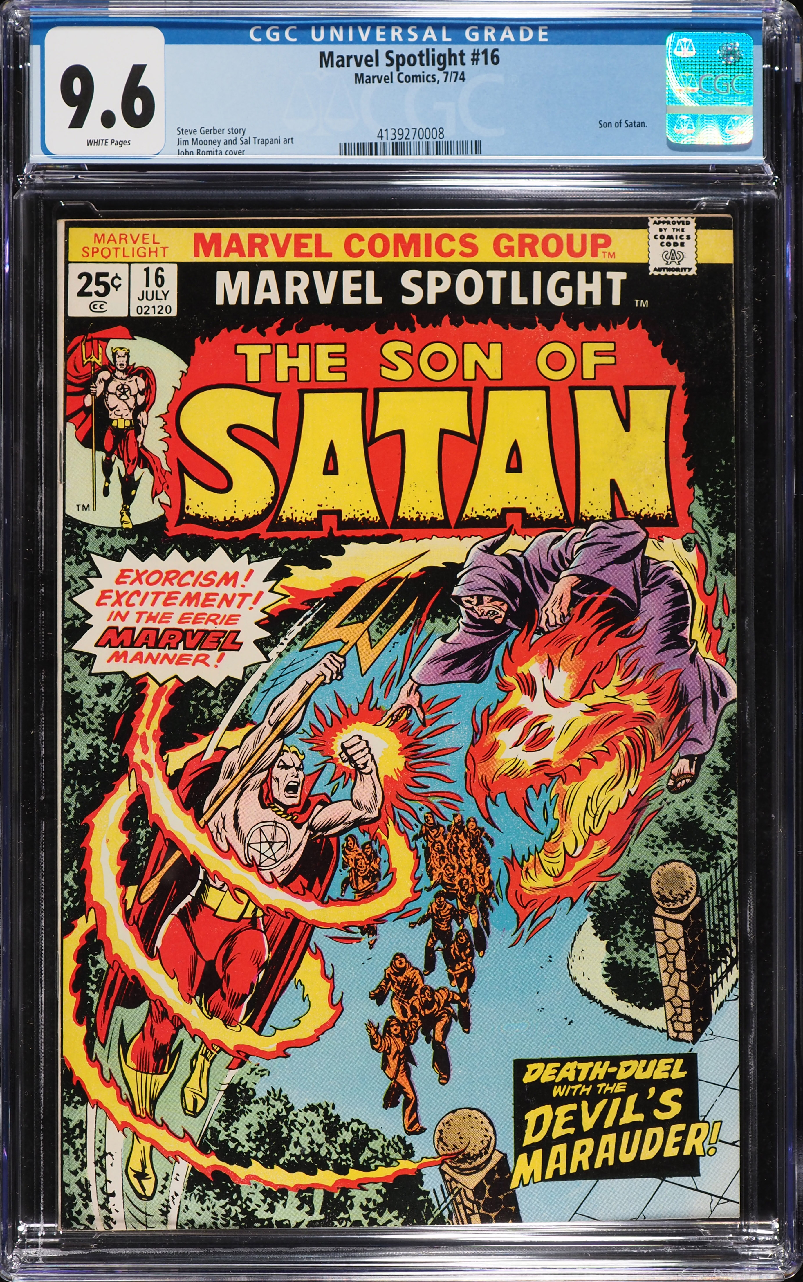 Marvel Spotlight #16 (Marvel, 1974) CGC 9.6 White Pages