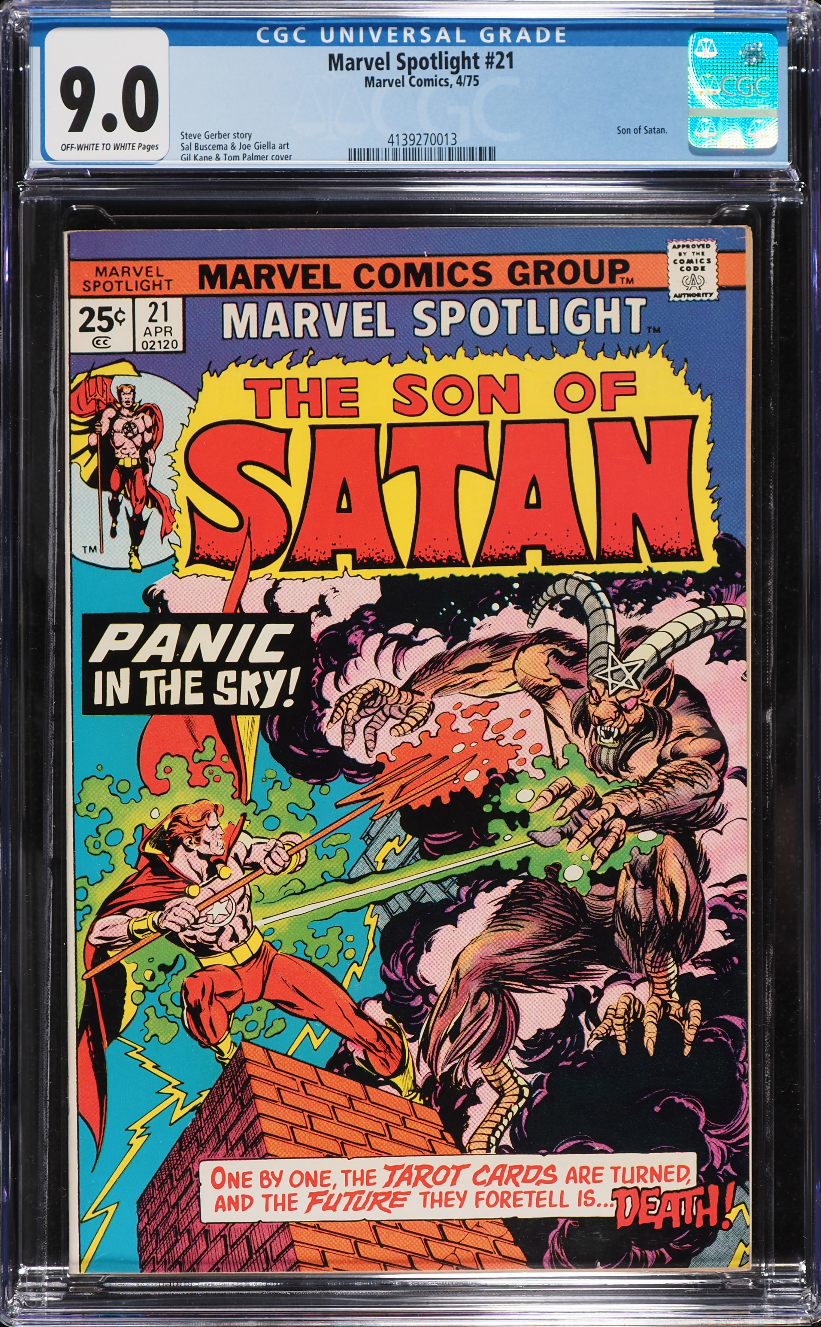 Marvel Spotlight #21 (Marvel, 1975) CGC 9 Off-White to White Pages
