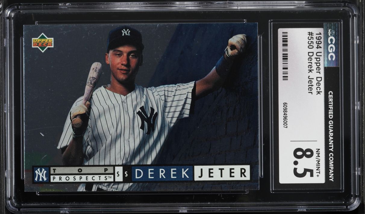 1994 Upper Deck Derek Jeter ROOKIE #550 CGC 8.5 NM-MT+