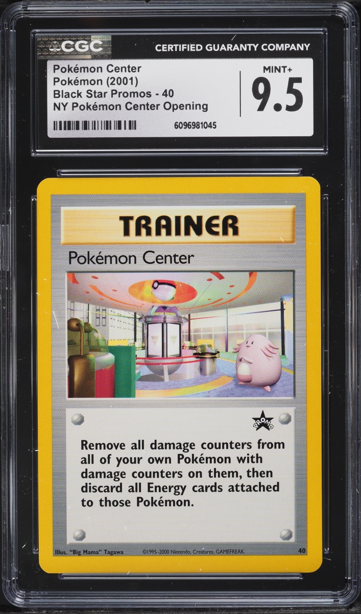 2001 Pokemon Black Star Promo NY Center Opening Pokemon Center #40 CGC 9.5 MINT+