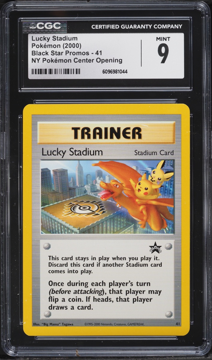 2000 Pokemon Black Star Promo NY Center Opening Lucky Stadium #41 CGC 9 MINT