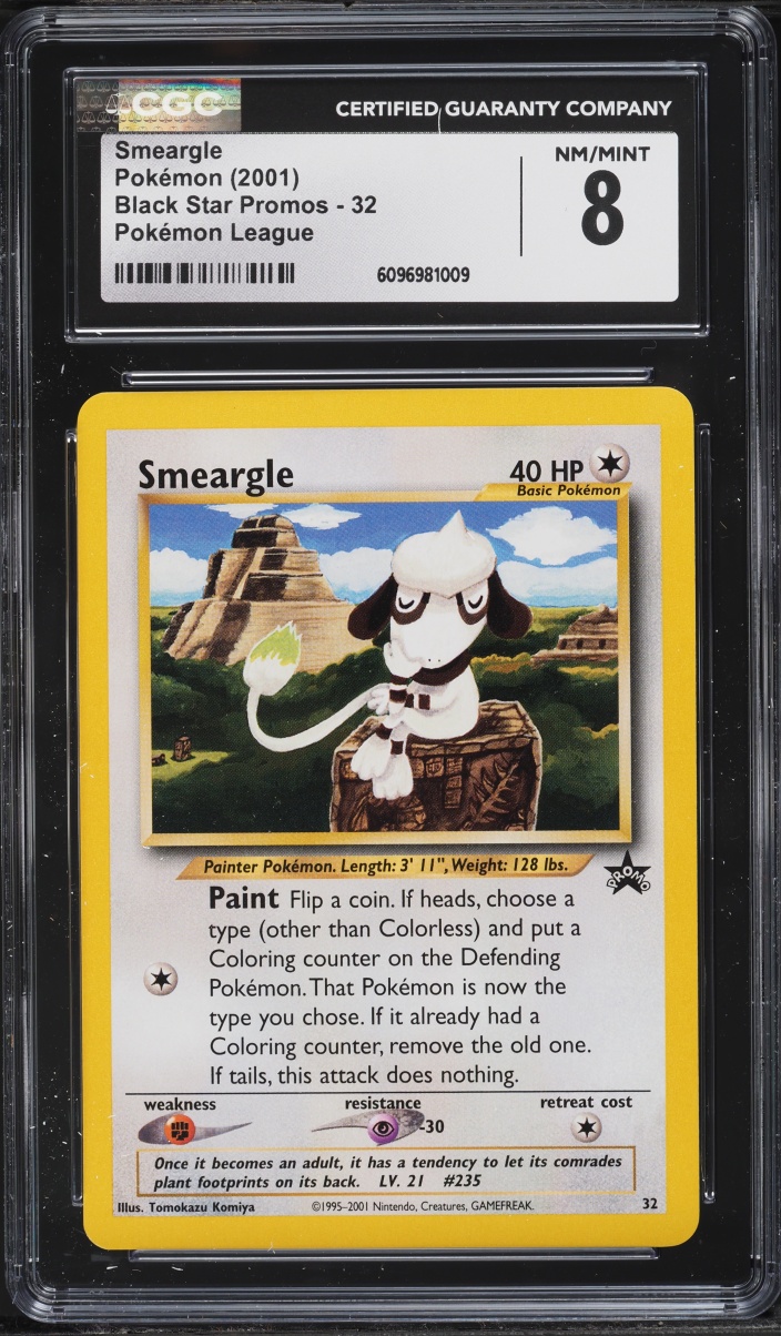 2001 Pokemon League Promo Smeargle #32 CGC 8 NM-MT