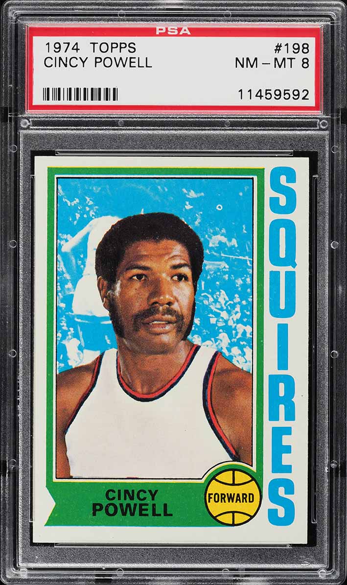 1974 Topps Basketball Cincy Powell #198 PSA 8 NM-MT