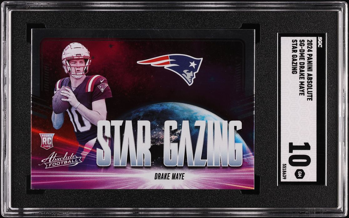 2024 Absolute Star Gazing Drake Maye ROOKIE #SG-DME SGC 10 GEM MINT