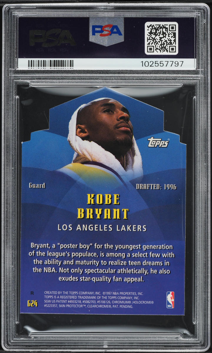 1997 Topps Generations Refractor Die-Cut Kobe Bryant #G24