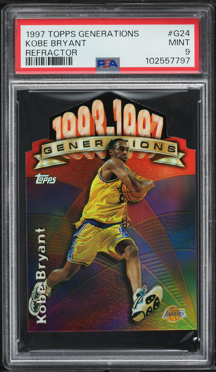 コービー・ブライアント1997 Bowman's Refractor Kobe Bryant 1997-98 Bowman's Best #88 Atomic Refractor PSA 8