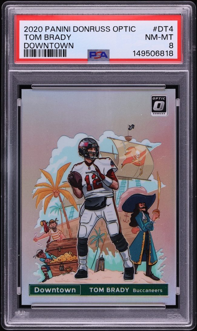2020 Donruss Optic Downtown Tom Brady #DT-4 PSA 8 NM-MT - Photo 1