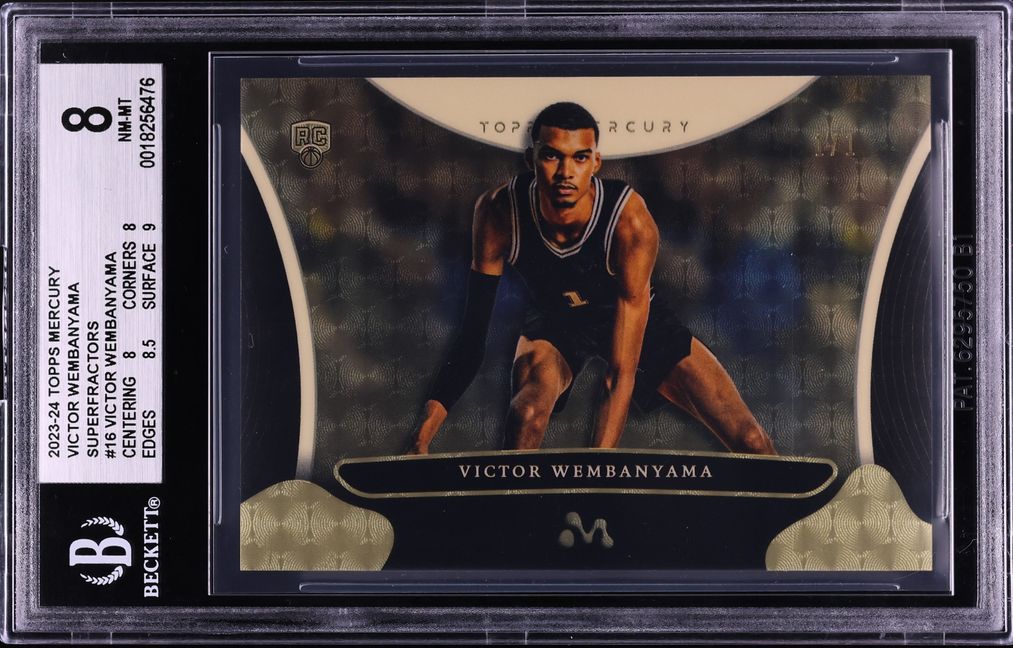 2023 Topps Mercury Superfractor Victor Wembanyama ROOKIE 1/1 #16 BGS 8 NM-MT