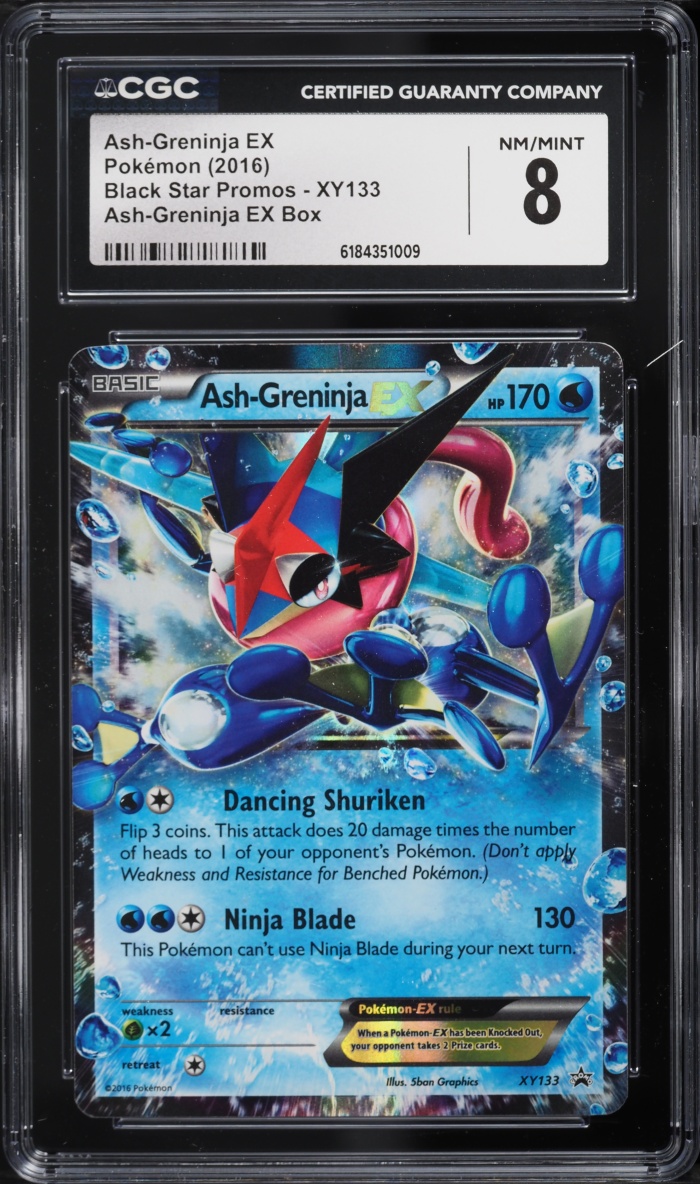 2016 Pokemon XY Black Star Promo Ash-Greninja EX #XY133 CGC 8 NM-MT