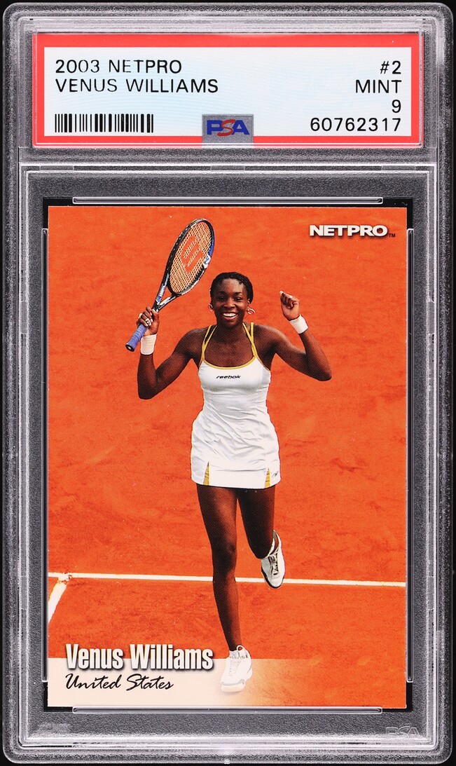 2003 Netpro Tennis Venus Williams ROOKIE #2 PSA 9 MINT