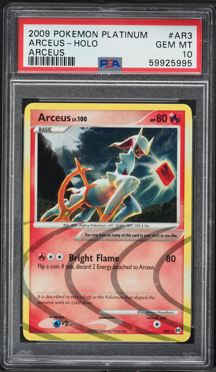 2009 Pokemon Platinum Holo Arceus #AR3 PSA 10 GEM MINT