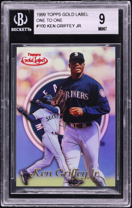 1999 Topps Gold Label One To One Ken Griffey Jr. 1/1 #100 BGS 9 MINT - Photo 1