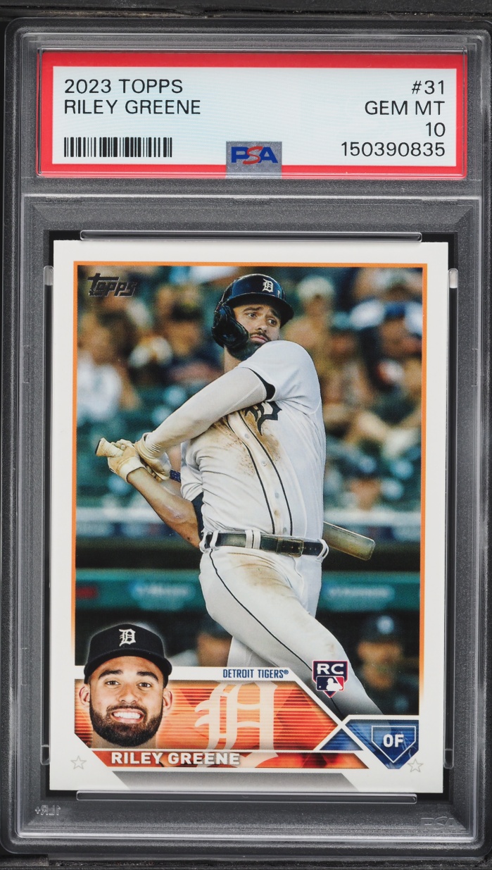 2023 Topps Riley Greene ROOKIE #31 PSA 10 GEM MINT