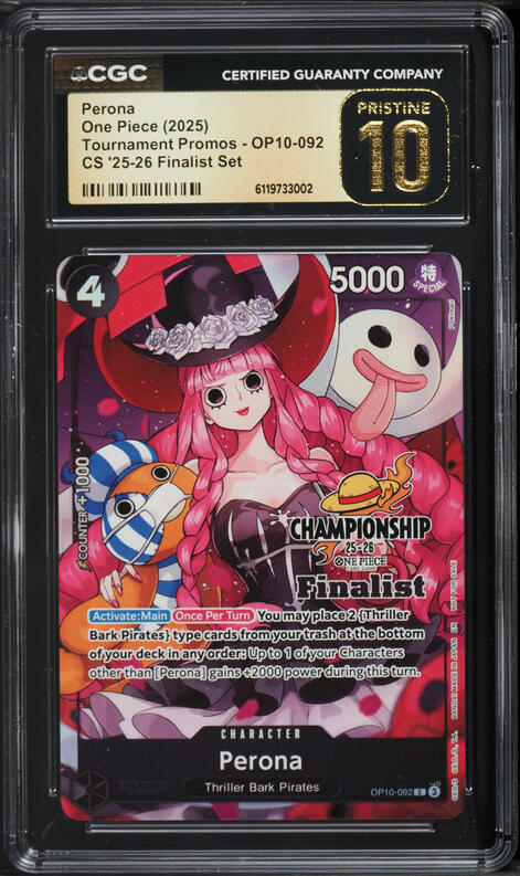2025 One Piece Tournament Promos CS '25-26 Top Player Pack Perona