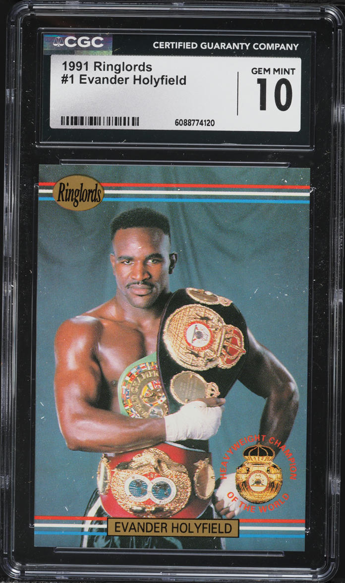 1991 Ringlords Evander Holyfield #1 CGC 10 GEM MINT
