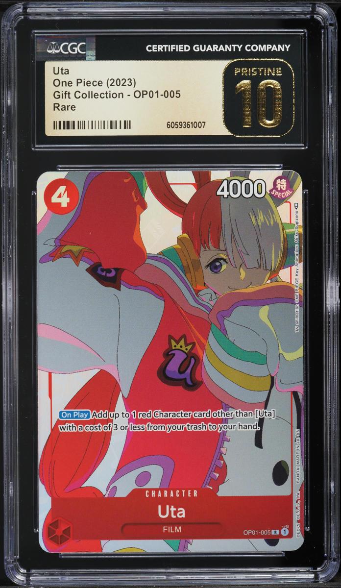 2023 One Piece Gift Collection Uta #OP01-005 CGC 10 PRISTINE